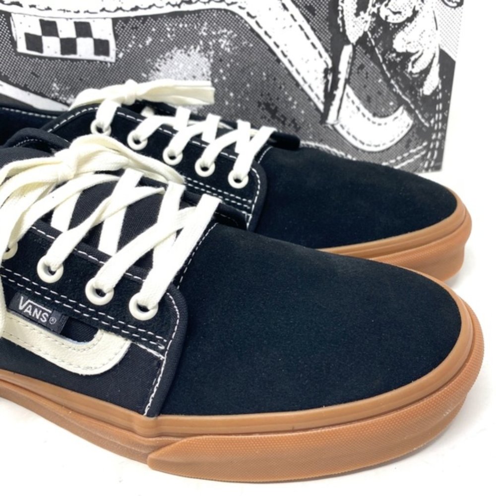 VANS Chukka Low Sidestripe Shoe Men's Suede Black Gum Skate Sneakers VN0A5KQZB9M - Picture 10 of 11